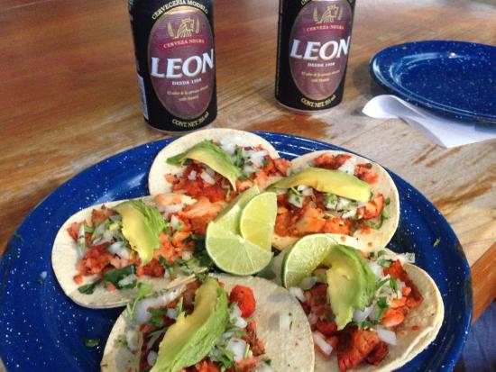 El Fish Fritanga signature dishes Pescadillas (fried tortillas with shark meat), Fish Tacos, Ceviche, Tikin Xic Fish.